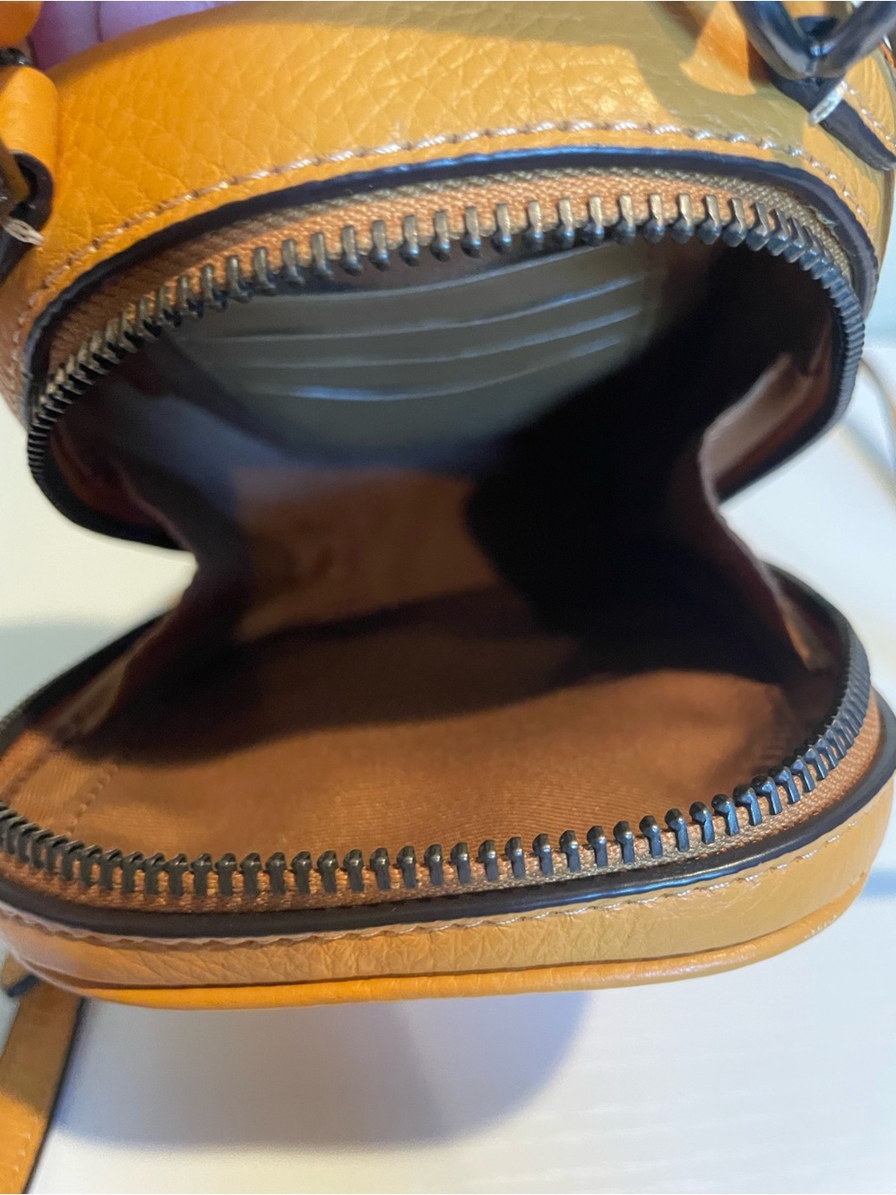 Coach Eva crossboty Bag Pebble Leather Mustard - Picture 8 of 8